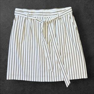 Banana Republic Striped‎ Belted A-Line Skirt Size 4